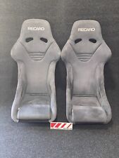 Recaro Rs-g Red Asm Alcantara Fixed Back Bucket Seats S2000 Gtr 911 Porsche Evo