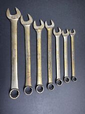 Snap On 7 Piece 12 Point Sae Combination Wrench Set 916 1516 Read