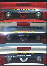 Tail Light Filler Panel Decals Fits Pontiac Trans Am 93-02