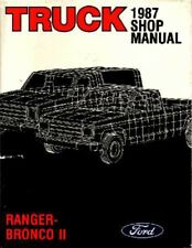 1987 Ford Bronco Ii Ranger Shop Service Repair Manual Engine Drivetrain Wiring