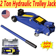 Low Profile Floor Jack 2 Ton Heavy Steel Single Piston Hydraulic Pump Lift Jack