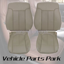 For 2011-2016 Ford F250 F350 Lariat Leather Ac Seat Cover Front Bottom Top Tan