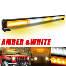 Rooftop Strobe Led Emergency Light Bar Double Side Warning Amber White 12-54inch