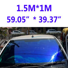 1m1.5m Chameleon Blue Car Suv Front Window Tint Film Windshield Sticker 60 Vlt