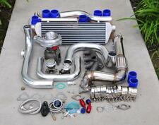 For Civic D1516 Bolt-on Turbo Kit Polished Intercooler Pipe Rs Bov Blue Coupler