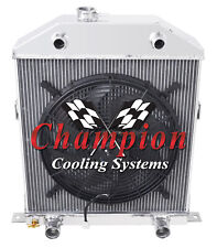 Kr Champion 3 Row Radiator Flathead Config W 16 Fan For 1942 - 1948 Ford Coupe