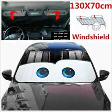 Black Aluminium Foil Cartoon Eyes Car Windshield Sun Visor Sunshade Cover
