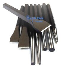 8 Pc Heavy-duty Jumbo Large Mechanics Steel Metal Punch Chisel Pin Tool Set