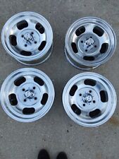 4 Shelby Cal 500 Aluminum Wheels 14x6 In 4x4 12 Slot Mags Rims Datsun 240 260
