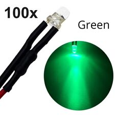 3mm Round Top Led Bulb Clear Light Emitting Diodes Pre-wired Attached 9-12v Dc