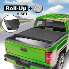 5.5ft Tonneau Cover Roll Up Bed For 2000-2004 Dodge Dakota Fleetside Waterproof