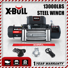 X-bull 13000lb Electric Winch Steel Cable Trailer Towing Off-road Suv Truck