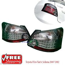 Led Tail Body Light Rear Lamp Smoke Vios Yaris Sedan Belta 2007-2012 Pair New