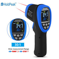 Holdpeak Digital Lcd Screen Ir Infrared Thermometer Gun Pyrometer Test High Temp