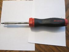 Snap On Rachet Screw Driver Red Handle Use Soft Grip
