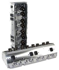 Sbc Complete Aluminum Cylinder Heads Angle Plug 205cc .550 Springs 716 Studs