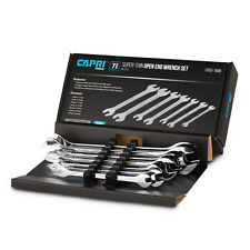 Capri Tools Super-thin Open End Wrench Set Metric 6 To 19 Mm 7-piece