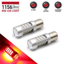 2x 1156 Red Led Projector Light Bulbs For Brake Tail Stop Lamps