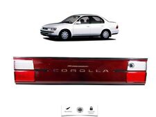 Fits Toyota Corolla Jdm 1993 1997 Tail Lights Center Plate Trunk Red Clear Piece