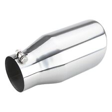 4 Inlet 6 Outlet 12inch Long Truck Diesel Bolt On Exhaust Tip Stainless Steel