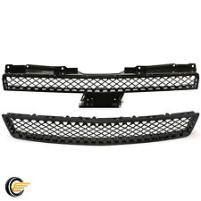 Black Front Full Bumper Grille For Chevy Tahoe Suburban Avalanche 2007-2014