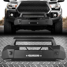 For 16-23 Toyota Tacoma Truck Matte Black Offroad Center Mount Front Bumper