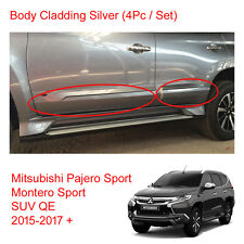 For Mitsubishi Pajero Montero Sport Suv Body Cladding Silver Painted 2015 2017 
