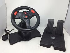 Playstation Ps1 Ps2 V3 Fx Interact Racing Steering Wheel Car Driving Pedals Used
