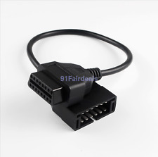 12-pin Obd1 To 16-pin Obd2 Adapter Cable For Gm Obd Obdii Convertor Scan Tool