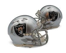 Maxx Crosby Autographed Las Vegas Raiders Signed Football Mini Helmet Fanatics