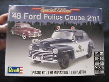 1948 Ford Police Coupe 85-4318 Revell Model Kit Sealed Bags 2 In 1 Excellent