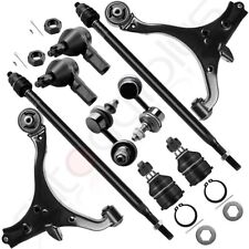 10pc Suspension Ball Joints Tie Rods Control Arms Kit For 2001-2005 Honda Civic
