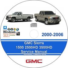 Gmc Sierra 1500 2500hd 3500hd 2000 2001 2002 2003 2004 2005 2006 Service Manual