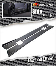 Carbon Fiber V Style Side Skirt Extensions Fit For Nissan Skyline Gt-r R35 Gtr