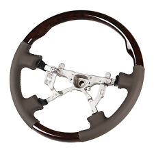 Steering Wheel Dark Wood Grain Leather Grip For Lexus Lx470 Toyota Land Cruiser