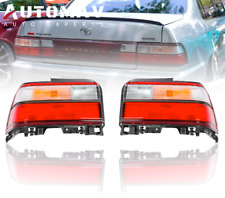 For 1993-1997 Toyota Corolla Tail Lights Clear Red Jdm Style Leftright Set