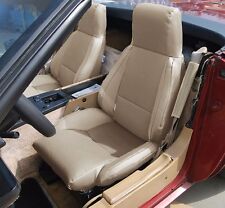 For Chevy Corvette C4 Type3 1984-1993 Beige Iggee Custom Full Set Seat Covers