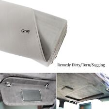 Suede Headliner Fabric Foam Backed Aging Roof Lining Dome Renovate Gray 84x60