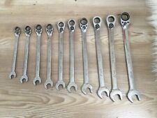 Snap On Ratchet Wrench Set Of 10 Reversible Flank Drive Snap-on