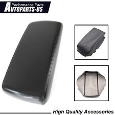 Fits 2008-2010 Dodge Charger Leather Center Console Lid Armrest Cover Black