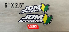 Jdm Approved Wakaba Leaf Drift Bumper Sticker Stick Manual Brake Car Daily 2pk