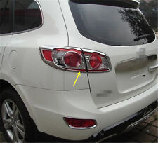 For Hyundai Santa Fe 2010 2011 2012 Chrome Rear Light Tail Lamp Cover Trim 4pcs