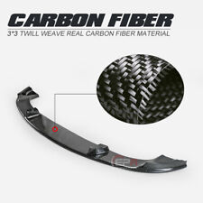For Bmw E60 Oem H-style Carbon Fiber Front Lip Glossy Fibre Bumper Splitter Trim
