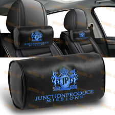 Blue Embroidery Car Neck Rest Pillow Headrest Cushion Jp Junction Produce Vip X2