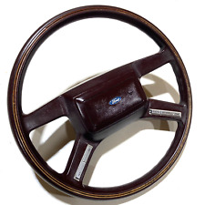 1985-1992 Ford Ltdmustang Steering Wheel Wcruise Control Original Wood-grain
