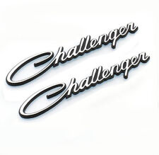 2x Chrome Challenger Emblems Badge Decal For Chrysler Genuine Parts