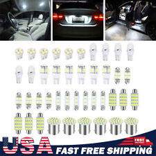42pcs Car Interior Combo Led Map Dome Door Trunk License Plate Light Bulbs White