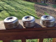 Vintage Chrome 4 58 Louvered Air Cleaners Lot Of 3
