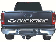 Fits Cheyenne Tailgate 50 X 4 White Vinyl Sticker Decal Chevrolet Chevy Obs
