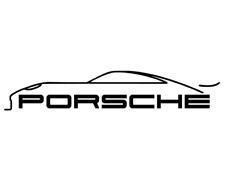 Car Decal With Porsche Lettering Vinyl Waterproof Decal For Indoor And Outdoor